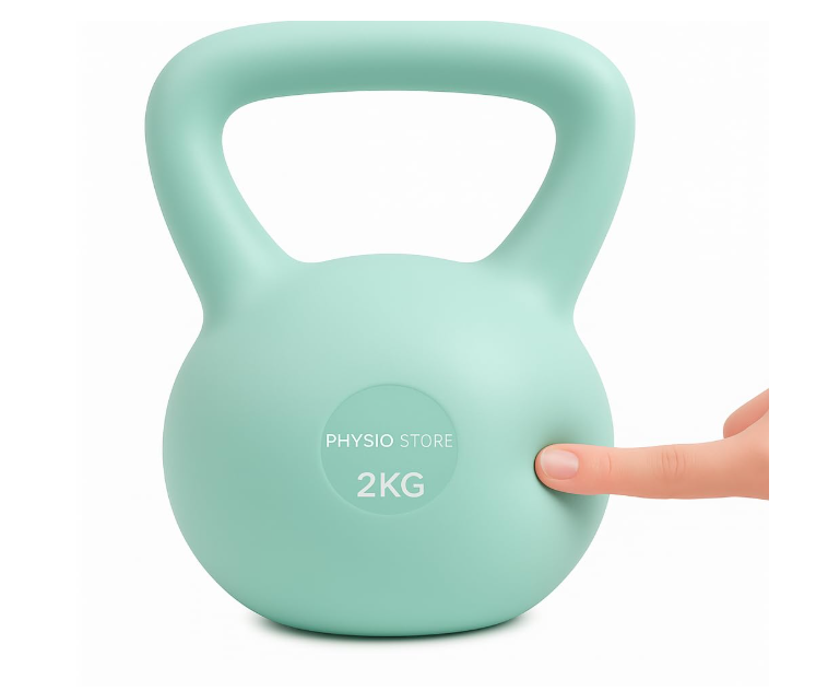 Soft Kettlebells with Cushioned Impact-Resistant Base and Anti-Slip, Wide-Grip Handle for Home Workouts, Weightlifting, and Full Body Strength Training (Mint Green (2kgs))